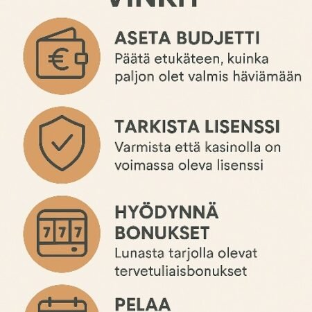 Nettikasino-opas: Vinkit ja strategiat turvalliseen pelaamiseen